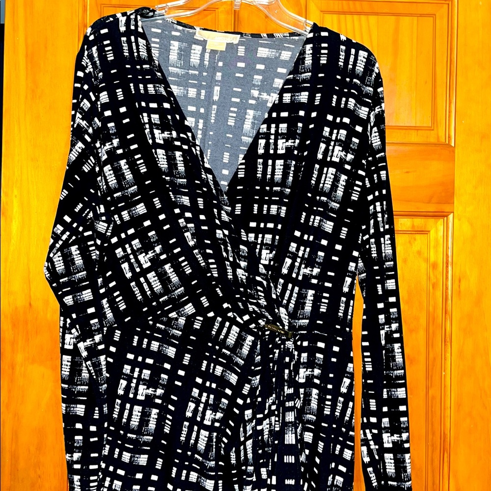 MICHAEL KORS Black & White Cocktail/Part Dress